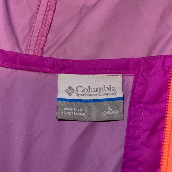 GIRLS COLUMBIA SPORTWEAR WINDBREAKER - Picture 5 of 5